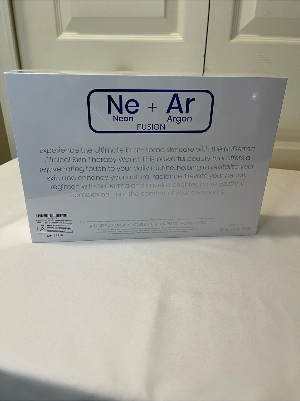 NuDerma Clinical Skin Therapy Wand - White